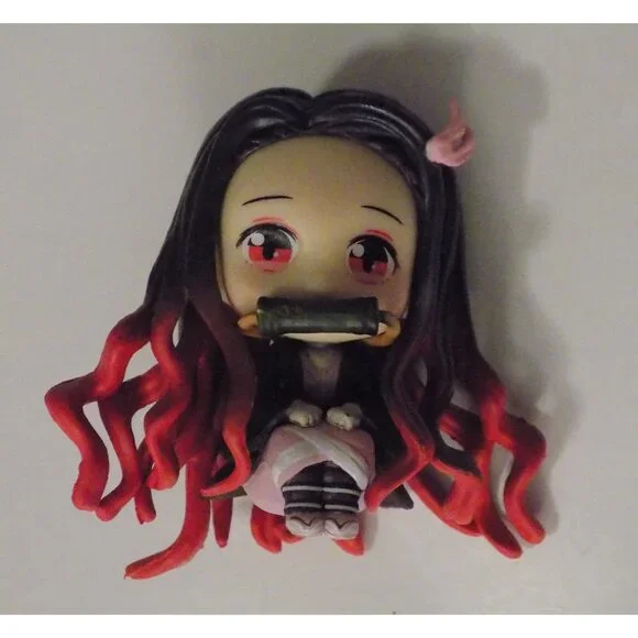 Demon Slayer Nezuko Kamado & Tanjiro Kamado Sitting Figures MiniFigs - Picture 4 of 10